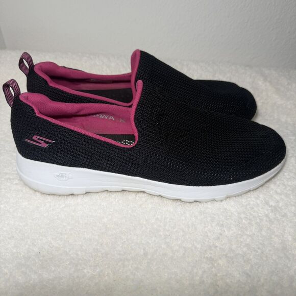 Women's SKECHERS Go Walk Joy Black Slip On Walking Shoes / Size 11 - Picture 2 of 8